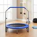 Trampoline pliable avec main courante