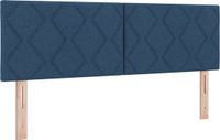 vidaXL Hoofdbord Blauw Stof 160 cm