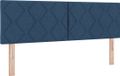 vidaXL Hoofdbord Blauw Stof 160 cm
