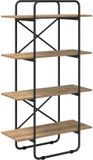 vidaXL Boekenplank 4-laags 60 x 35 x 140 cm PB Artisanaal eiken
