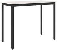 vidaXL Tafel Wit 100 x 50 x 77 cm Hout en Staal