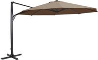 Lesliliving Zweefparasol Taurus taupe Ø3,5mtr