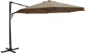 Lesliliving Zweefparasol Taurus taupe Ø3,5mtr