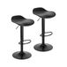 Baroni Home Barkruk, draaibaar, met verstelbare hoogte, krasbestendige bodem en voetensteun, voor keuken, restaurant en bar, lichte en eenvoudige montage, 41 x 40 x 64-86 cm, 2 stuks, zwart