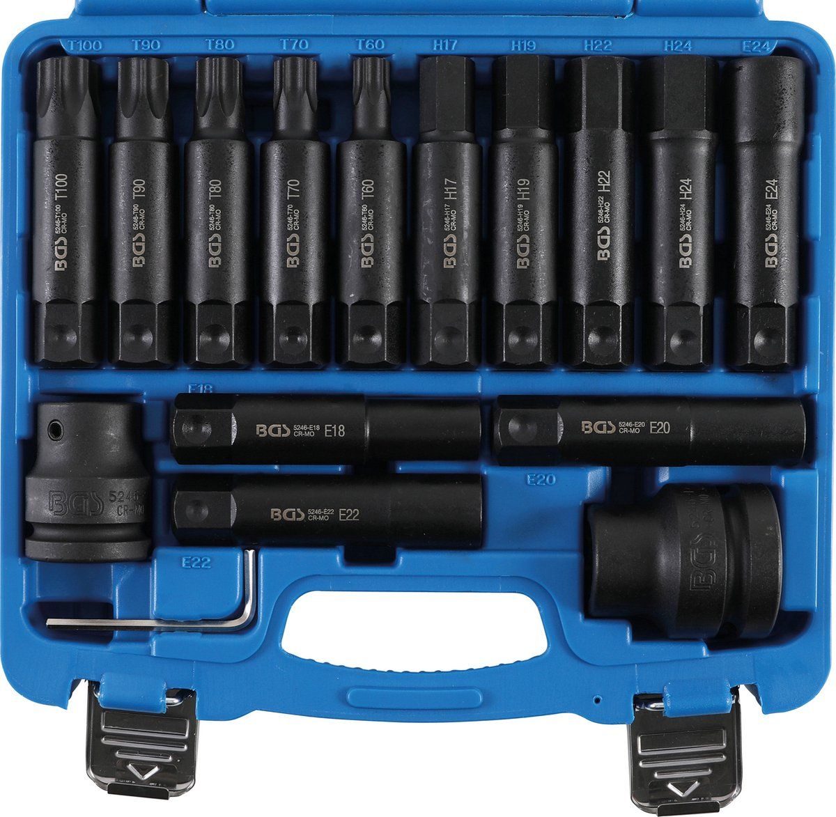 BGS Vrachtwagen bitset - 3/4" en 1" - 16 delig