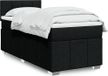 Maison Exclusive - Sommier à lattes de lit avec matelas noir 100x200 cm tissu