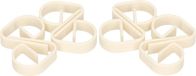 Shoppartners Bv Set van 8x klemmen voor tafelkleed van kunststof wit - 5 cm klemmen voor tafelzeil