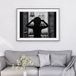 Affiche - Femme Au Balcon - 21x29,7 Cm - Bordure Blanche