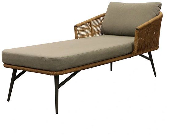Merkloos Lerma Ligbed 175x81x32 cm Bruin
