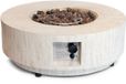 Happy Cocooning Table de feu Estate Ronde 76 Travertin