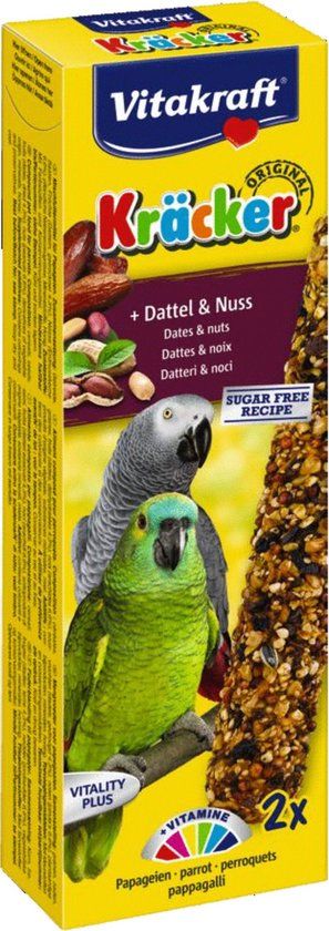 Vitakraft Papegaai Kräcker Fruit & Noot - 2 stuks - 180g