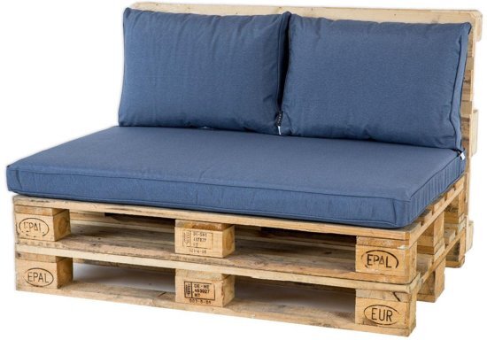 Madison Palletkussenset Lounge Blauw - 3 delig