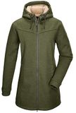 G.I.G.A. DX Dames Gebreide Fleece Parka met Capuchon GW 37 WMN KNTFLC PRK, Olivgrün