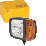 HELLA 1SA 996 120-051 Koplamp - 24V - Opbouw - Lenskleur: Geel - Stekker: DEUTSCH stekker - Links voor