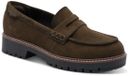 Tamaris Dames Instappers 1-24752-47 722 Groen Leer/Synthetisch Maat 38 EU