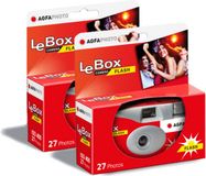 AGFA PHOTO LeBox Flash Wegwerpcamera Pack - 2 x 27 foto's - Grijs/Rood