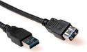 ACT SB3043 USB 3.0 A Male naar USB 3.0 A Female Verlengkabel Zwart 2m