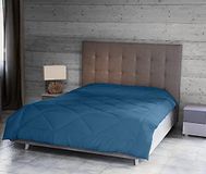 Homemania 14740 Dekbed Bicolor-Solid Color, Tweepersoonsbed, Winter for Bed, Blauw, Azuurblauw Microvezel, 250 x 200 cm