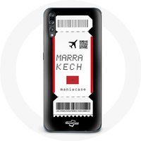 Maniacase Etui voor Huawei P20 Vliegticket Marrakech Marokko