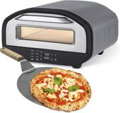GOURMETmaxx Elektrische pizzaoven met pizzalifter, touch display, timer, 8 programma's