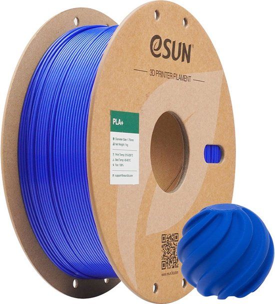 eSun PLA+ RGB Blauw / RGB Blue 1 kg - 1.75mm - 3D printer filament