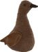 Item International ITEM Deurstopper eend - bruin - polyester - 21 x 12 x 29 cm