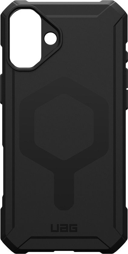 Urban Armor Gear UAG Essential Armor Hoesje Geschikt voor Apple iPhone 16 Plus | Compatibel met MagSafe | Back Cover | Zwart