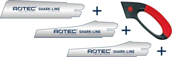 Rotec Sharkline handzaag set, 4-delig