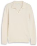 Tom Tailor Pullover mit Polokragen Größe XXXL Gardenia White