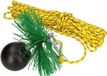 KOTARBAU Set de ramoneur en plastique, toutes tailles, balai de cheminée, céramique, acier inoxydable, tube, poids de traction, cordon de traction, brosse de suie, kit de nettoyage (200 mm, longueur de corde - 5 m)