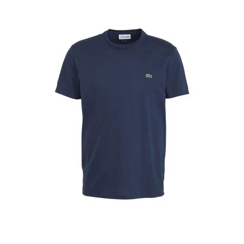 Lacoste T-shirt met logo donkerblauw - Katoen - Heren