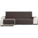 ECOMMERC3 Chaiselong Bankovertrek, extra links, elastisch, extra links voor rugleuning, zitting en armleuningen, bruin