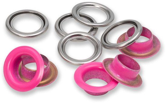Prym Ringen met schijven 11mm fuchsia 20st