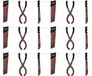 Horror/halloween thema guirlande de fête - 3x - outils sanglants - plastique - 180 x 30 cm