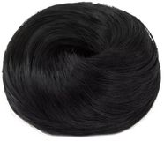 CHPN Hairbun Haarstukje Elastiek met haarstuk eraan Zwart 1 Glad haar Elastiek met haar Haar extension Extra haar Meer volume Vollere knot creëren CHPN