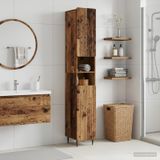 Maison Exclusive Meuble de salle de bain exclusif - Armoire avec étagère ouverte, modèle ZWOLLE, en bois vieilli