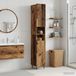 Maison Exclusive Meuble de salle de bain exclusif - Armoire avec étagère ouverte, modèle ZWOLLE, en bois vieilli