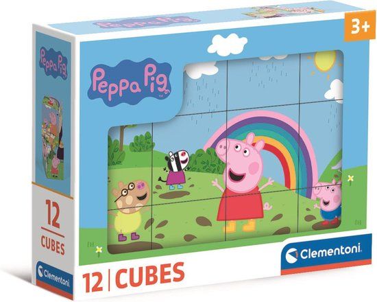 Clementoni Peppa Pig 12 Blokken Puzzel