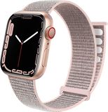 Strap-it Nylon Loop band - Roze - Geschikt voor Apple Watch 38/40/41/42mm