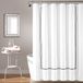 Lush Decor Hotel Collection douchegordijn, 182,9 cm x 182,9 cm, wit en zwart