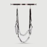 Kit de suspension avec tige et chaînes – Noir