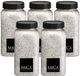 Mica Decorations decoratie stenen/granulaat - 5x - 650ml - wit - hobby steentjes