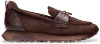 Hispanitas Bruine leren sneakers Oregon