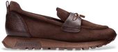 Hispanitas Bruine leren sneakers Oregon