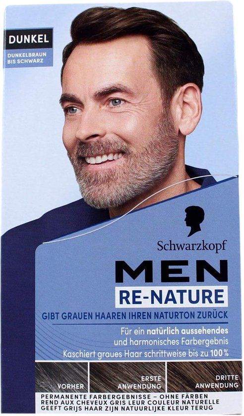 Schwarzkopf Re-Nature MEN Donker Bruin tot Zwart - 50 ml
