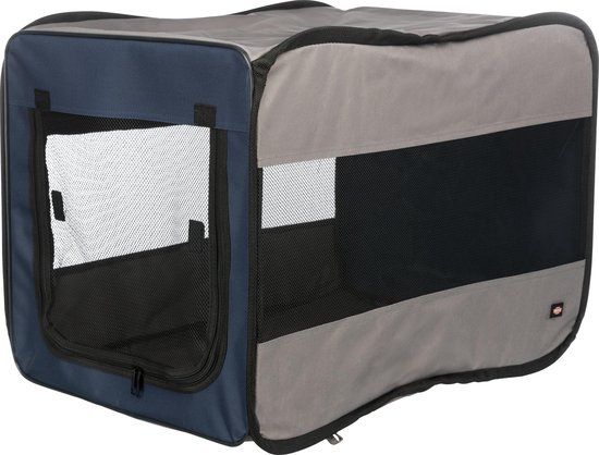 Trixie Reismand - Opvouwbaar - Polyester - Donkerblauw/Grijs - 45x45x64 cm