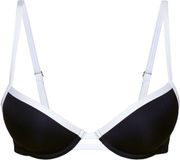 Joop! Bustier-Bikini-Top Eleganz Zwarte Schoonheid Effen Mouwloos Polyamide/Elastaan Maat 40xB