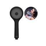 Universele douchekop – handdouche voor bad en douche, van ABS, 9,5 cm, zwart