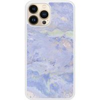 Apple iPhone 13 Marbre bleu Verstevigd hoesje met sublimatie bedrukking