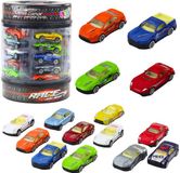Lean toys Set veren in een buis Moderne sportwagens 1:64